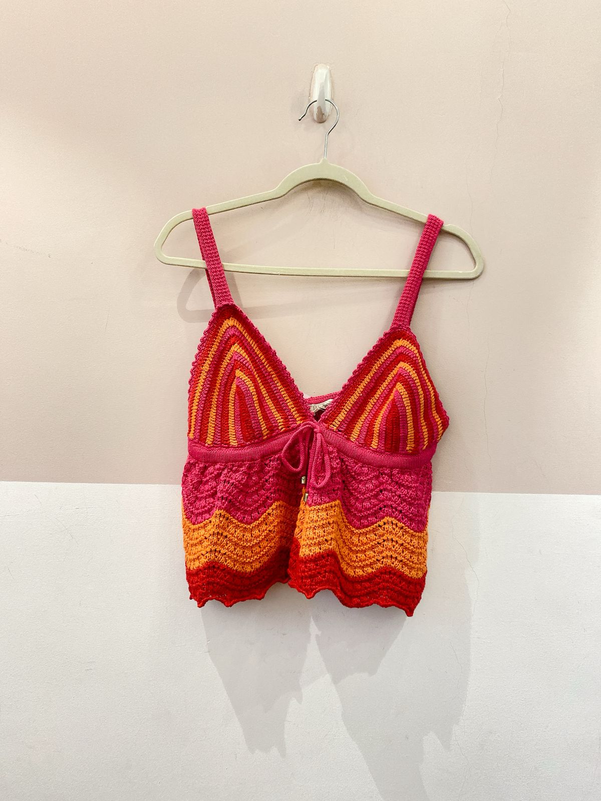 Cropped tricot colorblocking NV + La Rouge Belle P